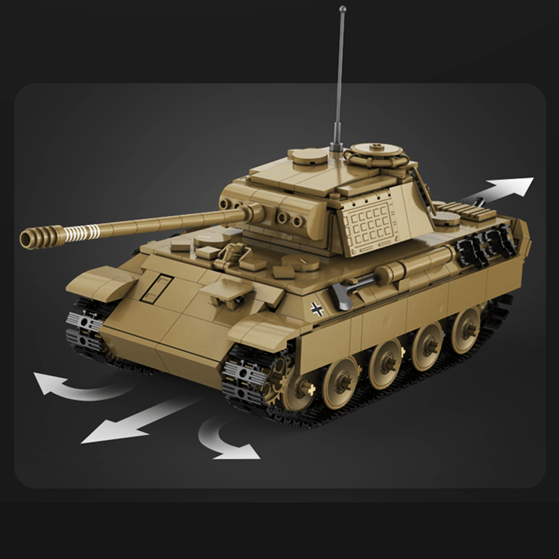 CaDa C61073W - Remote Controlled Panther Tank - vue 11 | Power Blockz