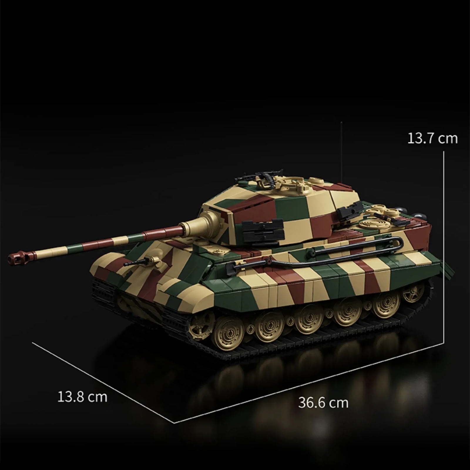12GO 97027 - Tiger II Tank - vue 7 | Power Blockz