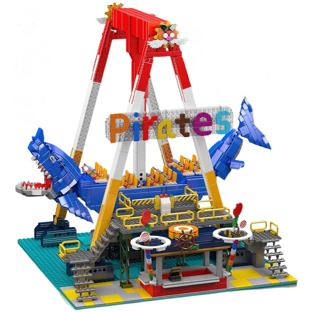 Mould King 11017 - Motorized Shark Swing Ride | Power Blockz