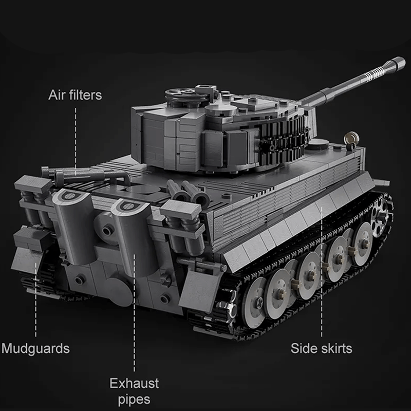 CaDa C61071W - Remote Controlled Tank - vue 13 | Power Blockz