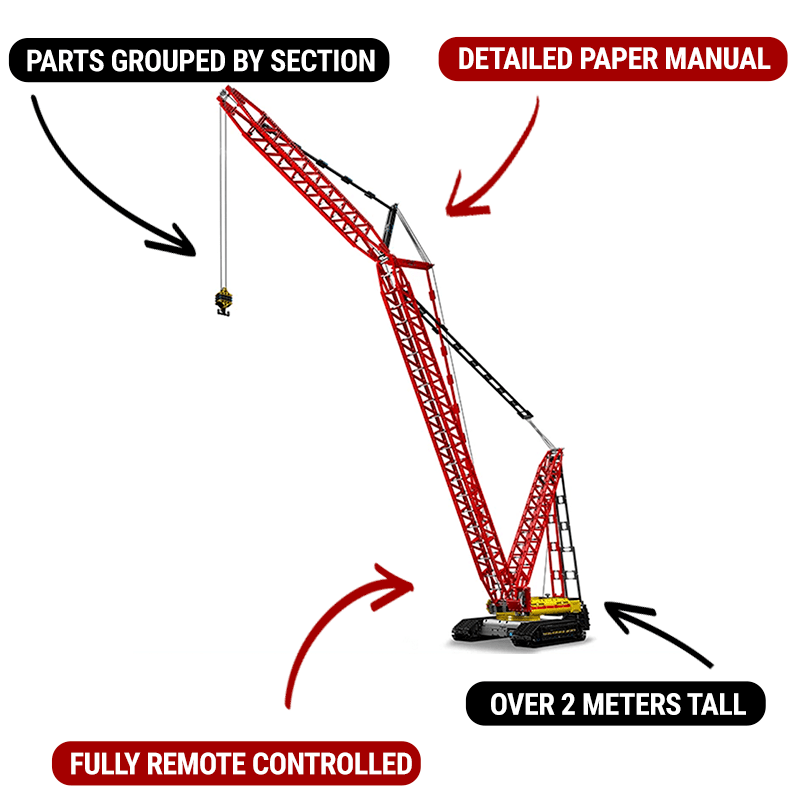 Mould King 17015 - Heavy Lift Crawler Crane - vue 3 | Power Blockz