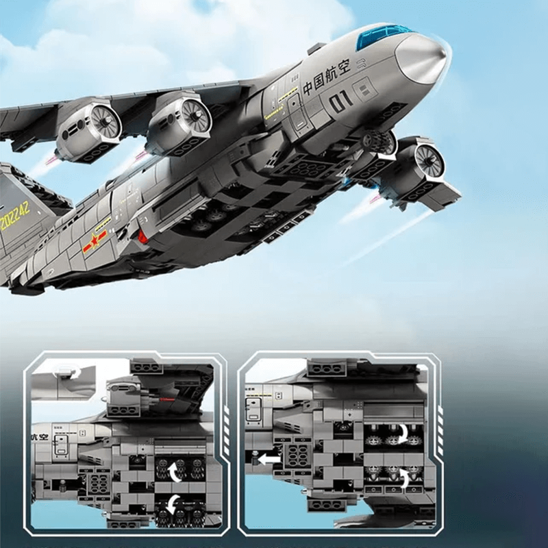 Qman 23013 - Transport Aircraft - vue 2 | Power Blockz