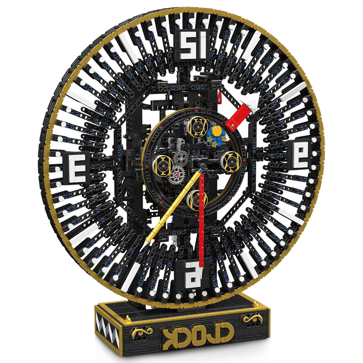 Mould King 10160 - Motorized Steampunk Mechanical Clock - vue 2 | Power Blockz