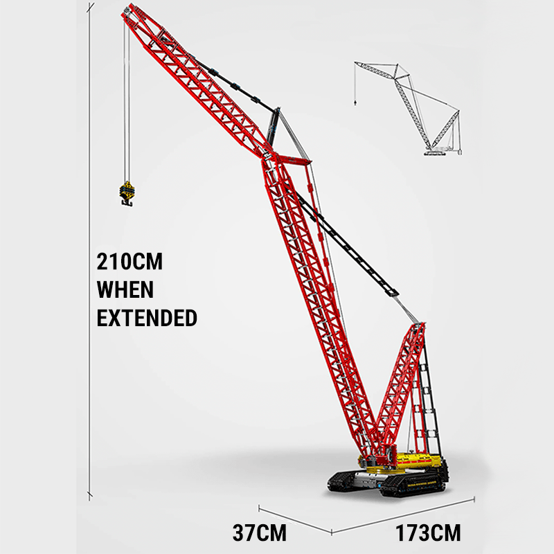 Mould King 17015 - Heavy Lift Crawler Crane - vue 13 | Power Blockz
