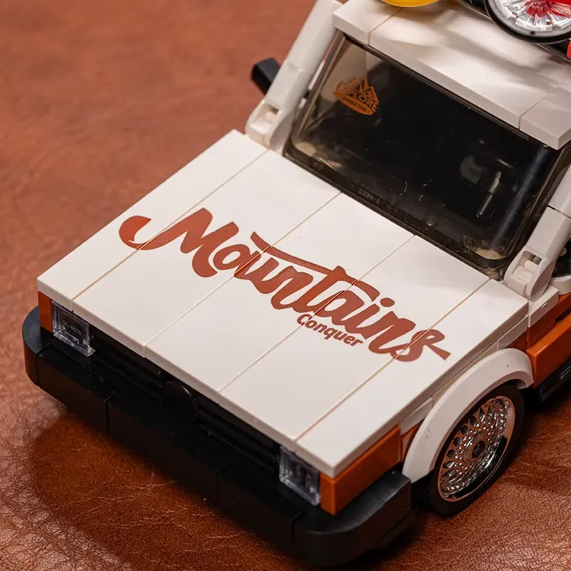 Power Build PB8824 - Retro Camper Wagon - vue 2 | Power Blockz