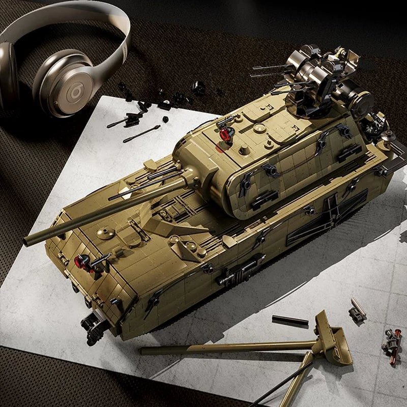 12GO 98001 - Panzer VIII Maus Tank Military - vue 7 | Power Blockz