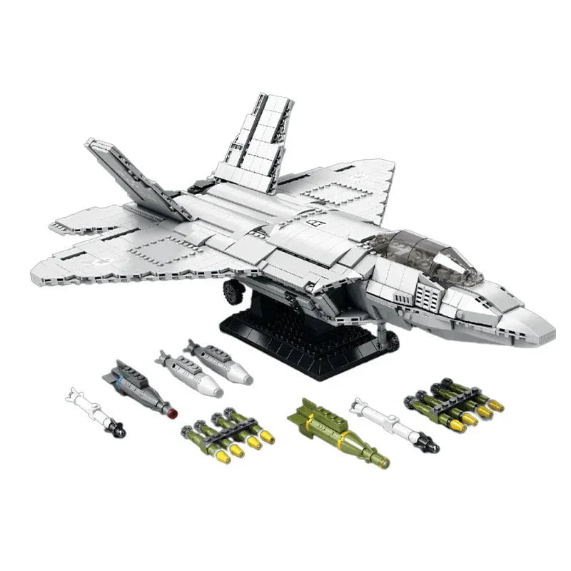 Reobrix 33020 - F-22 Raptor - vue 2 | Power Blockz