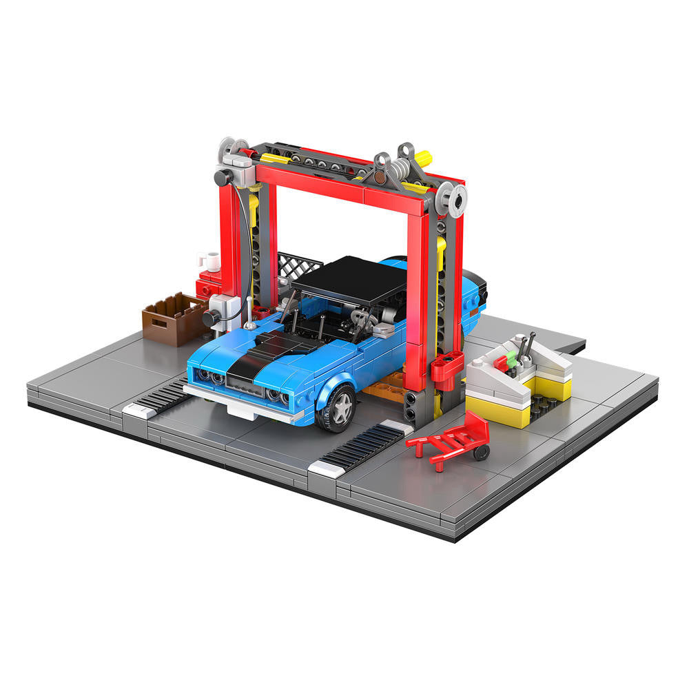Mould King 24086 - 70s American Auto Repair Shop | Power Blockz