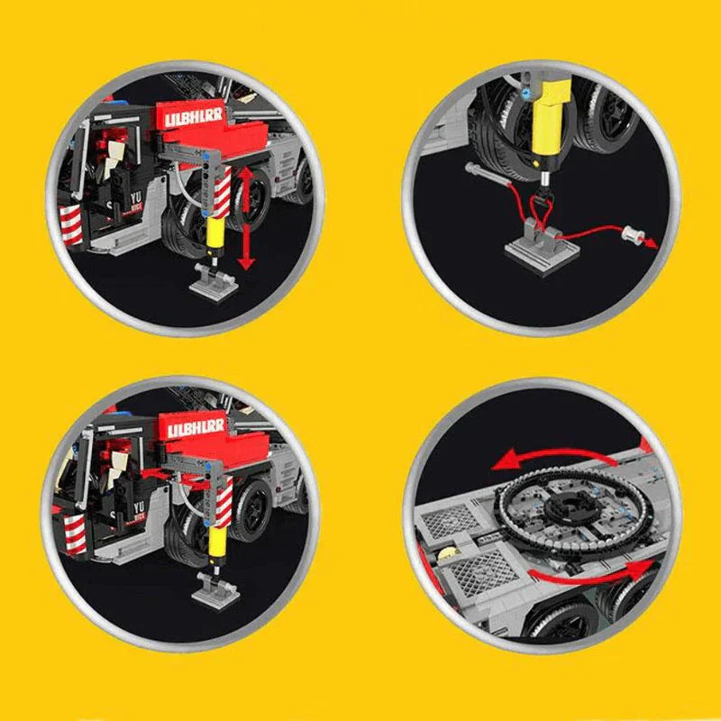 Mould King 17003 - RC Mobile Crane - vue 4 | Power Blockz