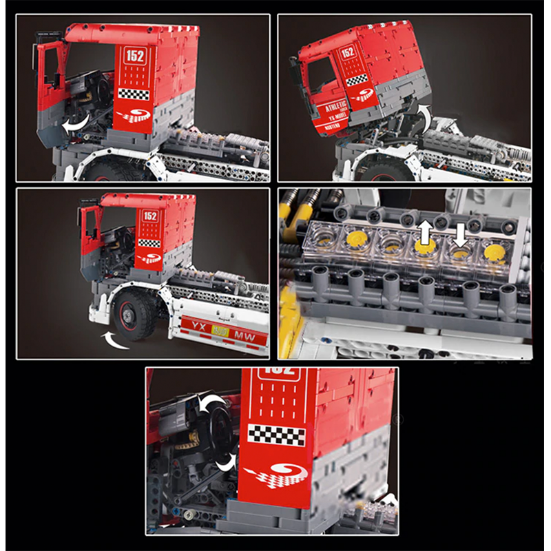 Mould King 13152 - Race Truck Remote Control - vue 5 | Power Blockz