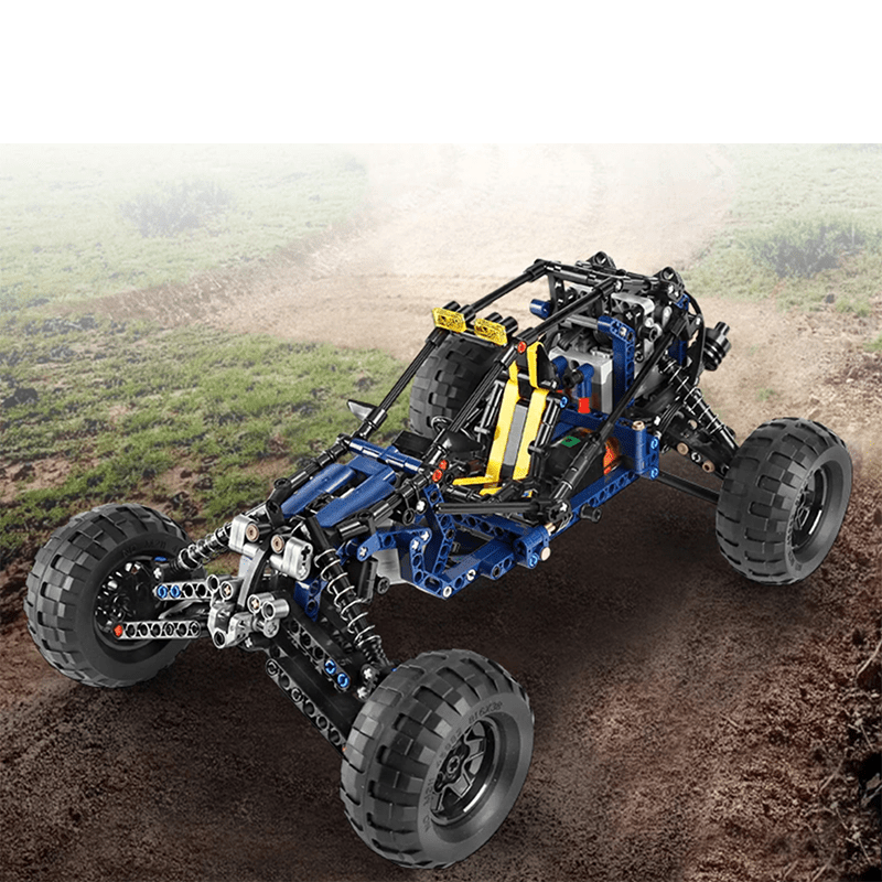 Mould King 18018 - Desert Sand Rally Buggy - vue 8 | Power Blockz