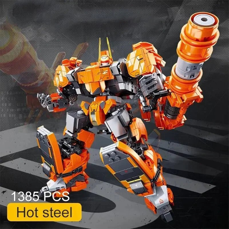 Hot Steel Mecha Robot Warrior Bricks Toy | 1385pcs - Hot Steel Mecha Robot Warrior Bricks Toy - vue 7 | Power Blockz