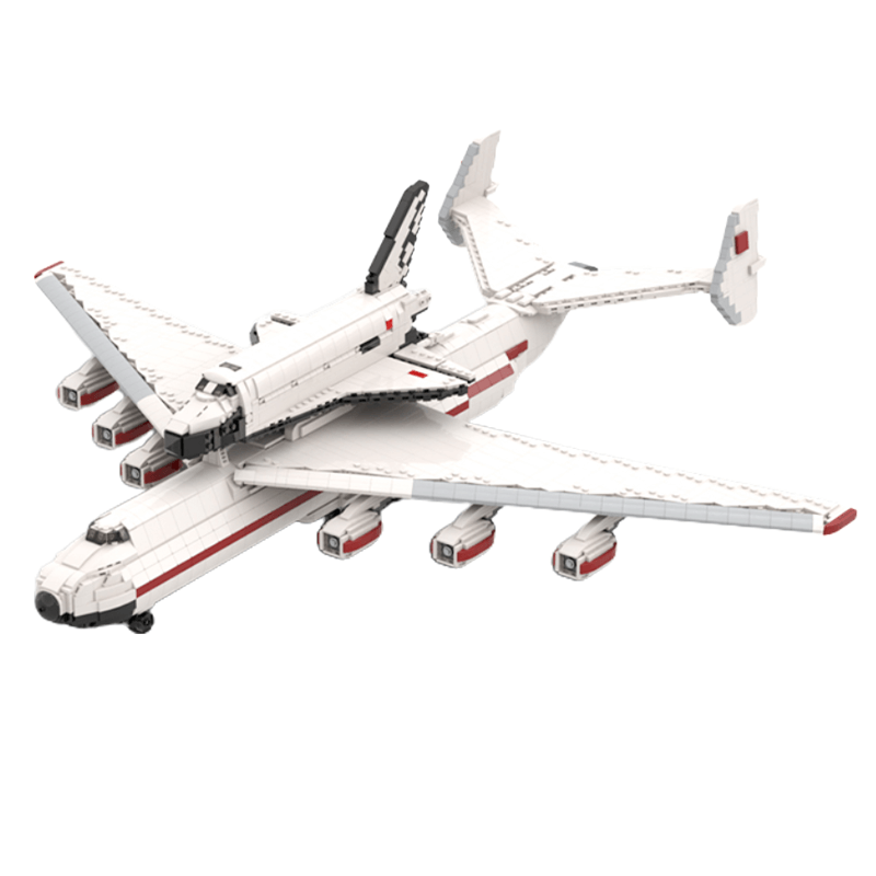 Gobricks MOC-95312 - Buran with Antonov AN-225 Carrierplane - vue 5 | Power Blockz