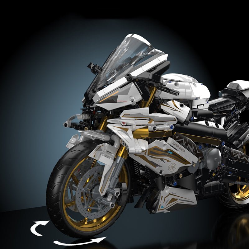 Toylinx 8805 - Gold Cyberpunk Superbike - vue 2 | Power Blockz