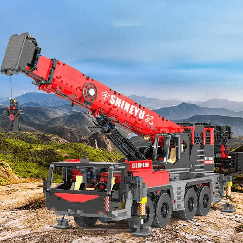 Mould King 17003 - RC Mobile Crane - vue 3 | Power Blockz