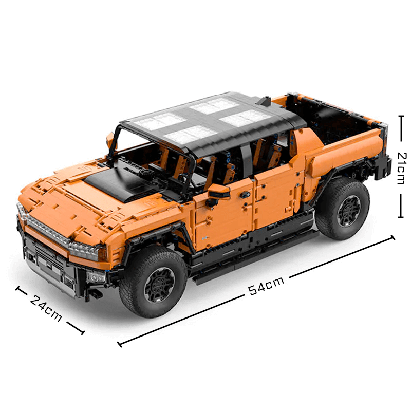 Rastar 93600 - Static Version - EV H2 Pickup RC - vue 2 | Power Blockz