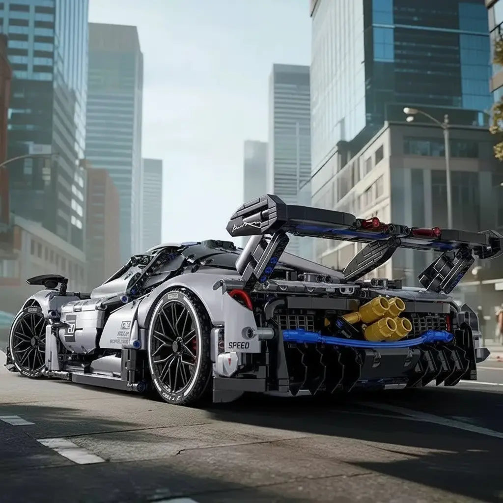 Toylinx 3526 Static Version - Italian Aero Hypercar Ultimo 2021 - vue 2 | Power Blockz