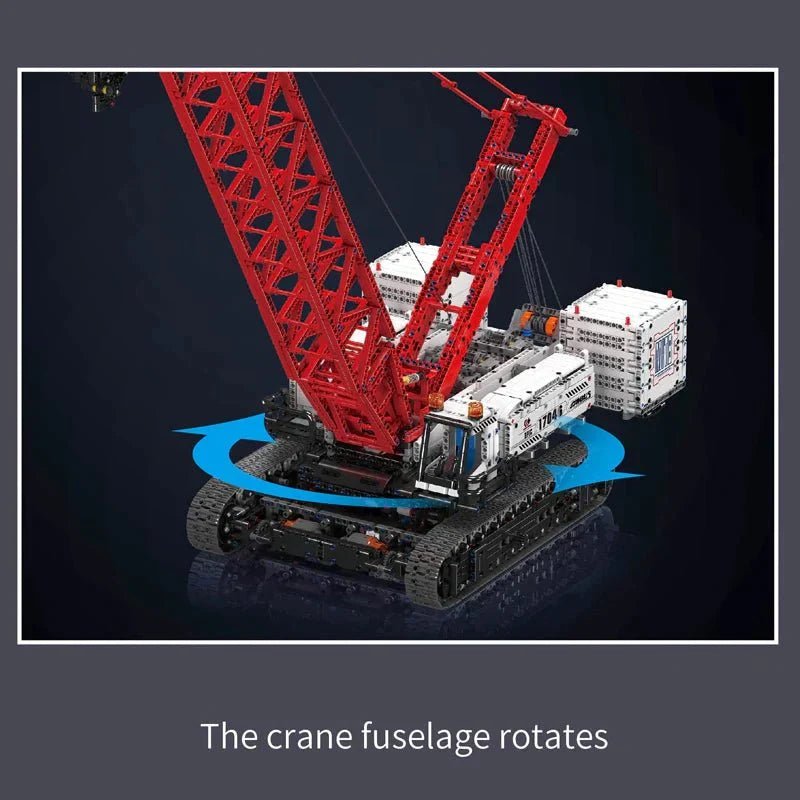 Mould King 17046 - Wacker 16000 Crawler Crane Technic - vue 3 | Power Blockz