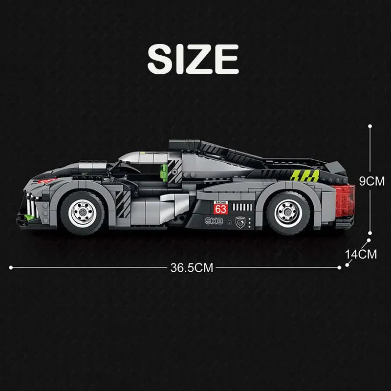 Reobrix 11031 - Wingless Hybrid 9x8 Le Mans Racer - vue 6 | Power Blockz