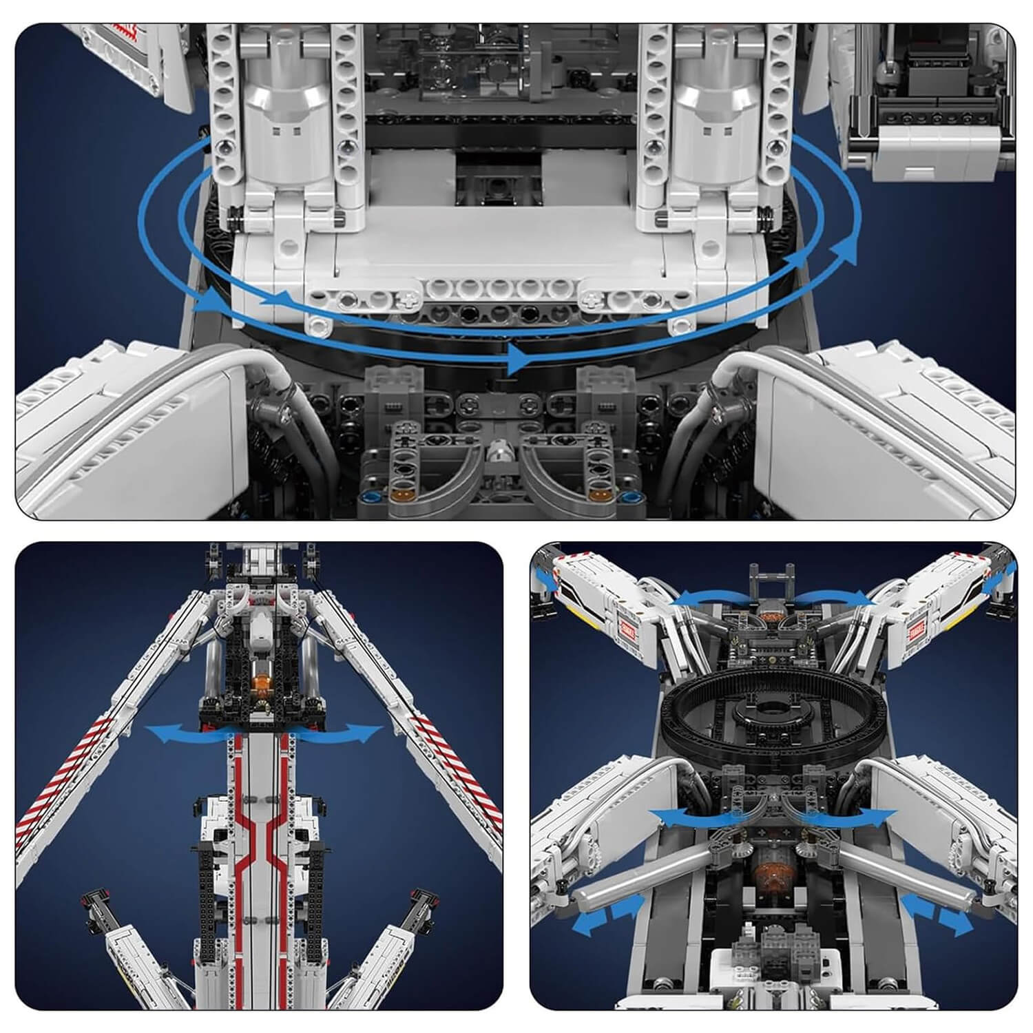 Mould King 17007 - Heavy Duty RC Crane V2 - vue 16 | Power Blockz