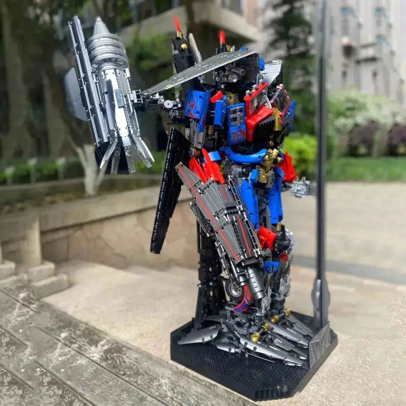 KBOX V5006 - DJ Rambo Man Mecha Transformer Robot - vue 4 | Power Blockz