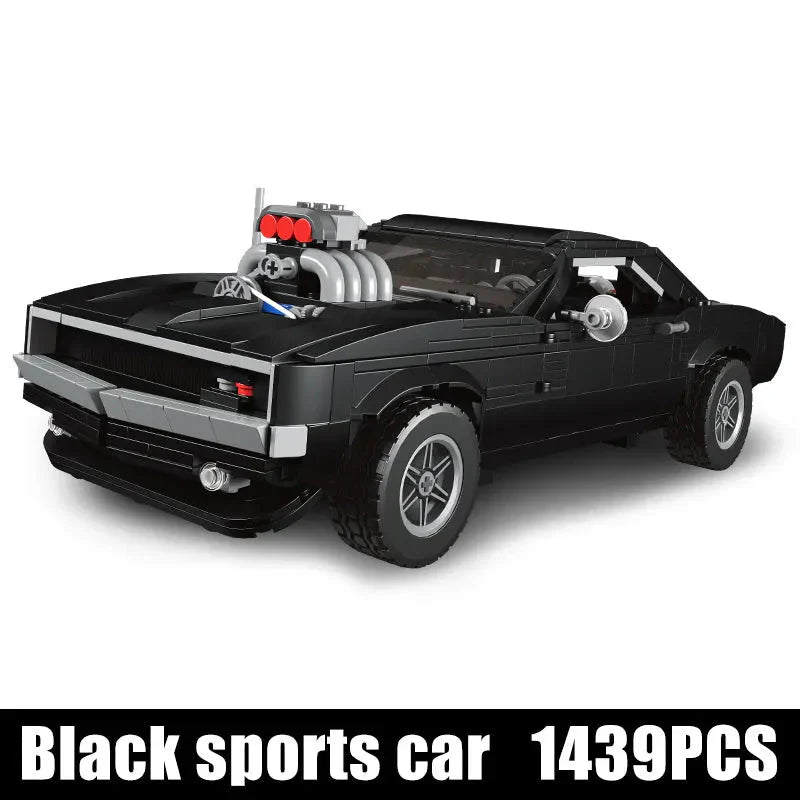 Mould King 10028 - Mini Classic Muscle Coupe - vue 2 | Power Blockz