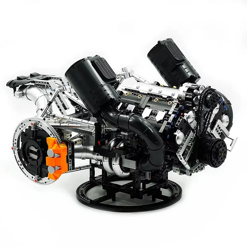 Mould King 10248 - Functional 5L V8 Engine & Powertrain - vue 5 | Power Blockz