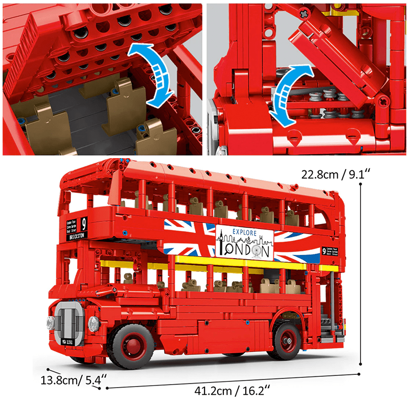 CaDa C59008W - London Double-Deck Bus - vue 4 | Power Blockz