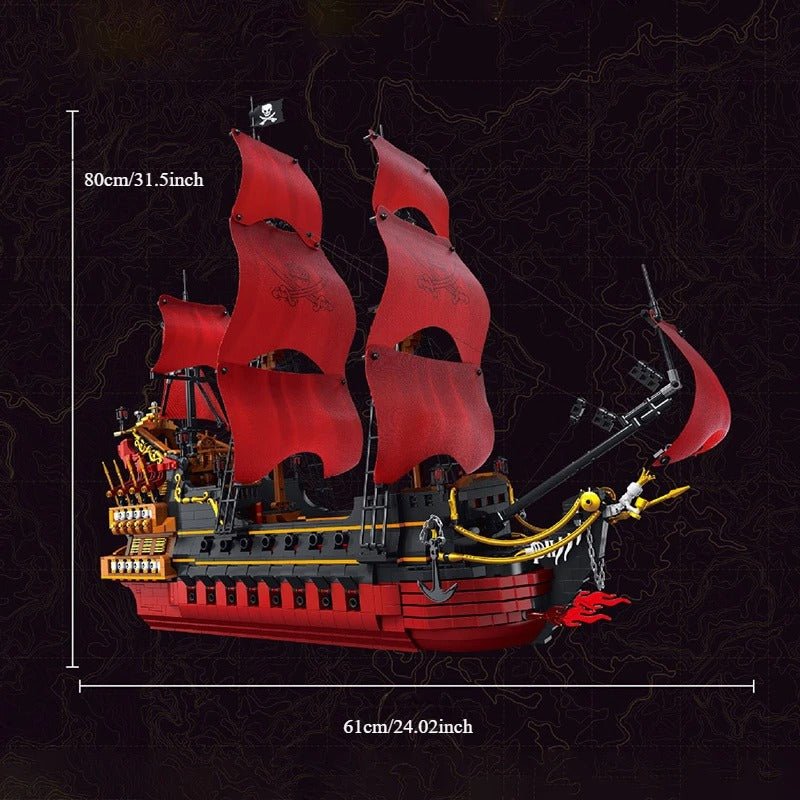 Mould King 13109 - Pirates Of The Caribbean Queen Annes Revenge - vue 2 | Power Blockz