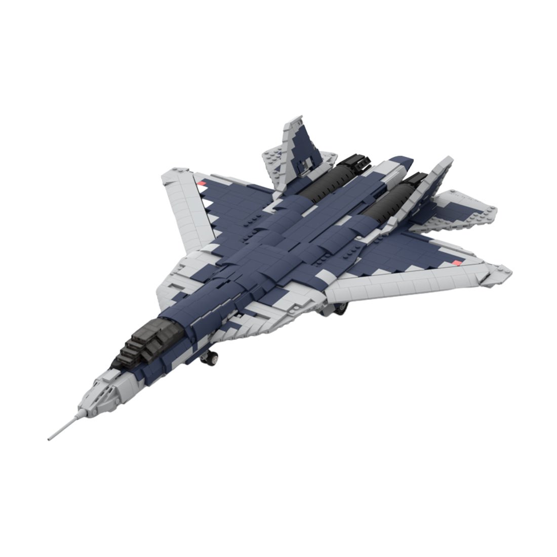 Power Blockz MOC-208186 - Su-57 Combat Aircraft - vue 5 | Power Blockz