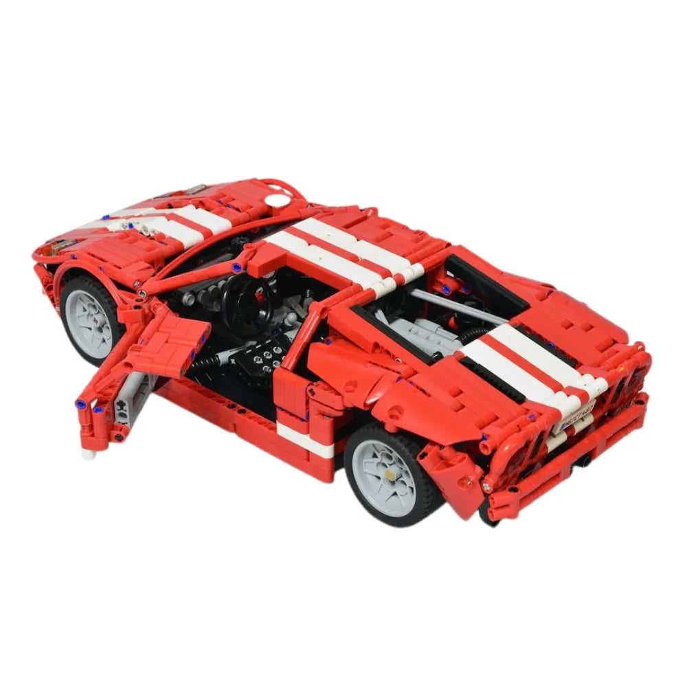 MOC-113244 - GT40 Iconic American Supercar - vue 4 | Power Blockz