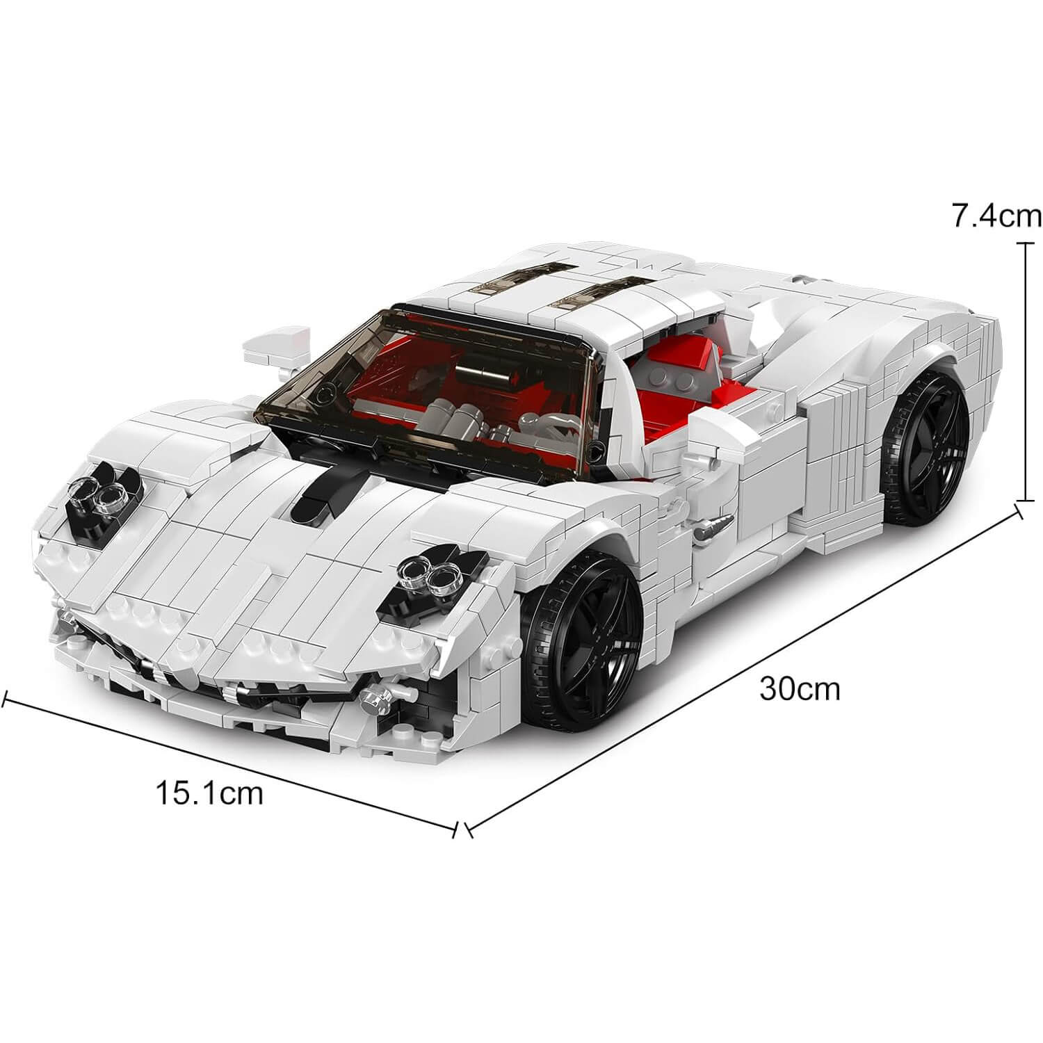 Mould King 10196 - Futuristic Utopia V12 Hyper GT - vue 5 | Power Blockz