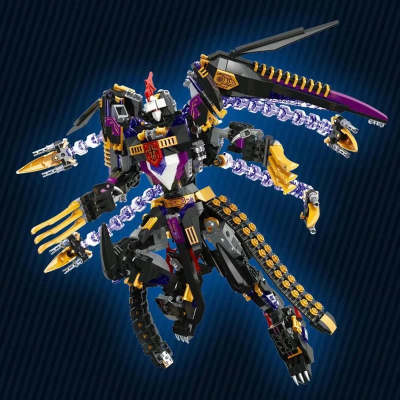 Jiestar 67010 - Endless Dawn Calamity Knight Mecha Rider - vue 4 | Power Blockz