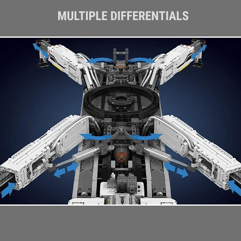 Mould King 17007 - Heavy Duty RC Crane V2 - vue 9 | Power Blockz