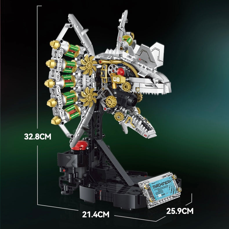 Xinzhuan XZ0014 - Cyber DinoMecha Head - vue 10 | Power Blockz