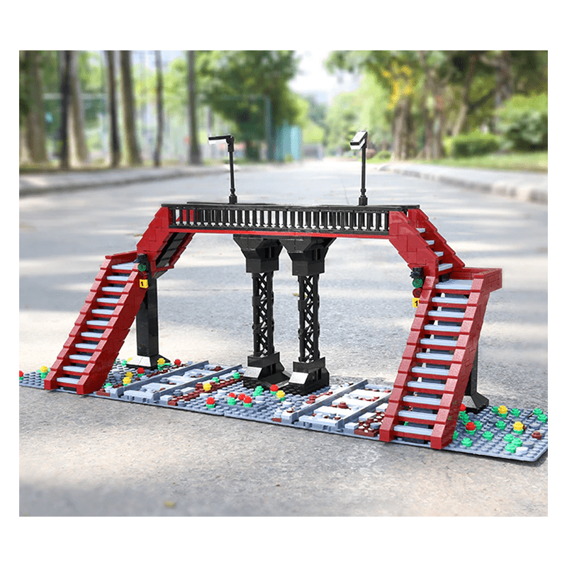 Mould King 12008 - Railway Crossing - vue 4 | Power Blockz