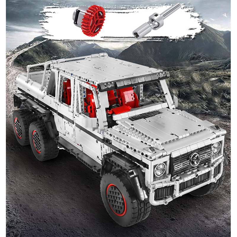 Mould King 13061 - German 6x6 G63 Remote Control - vue 4 | Power Blockz