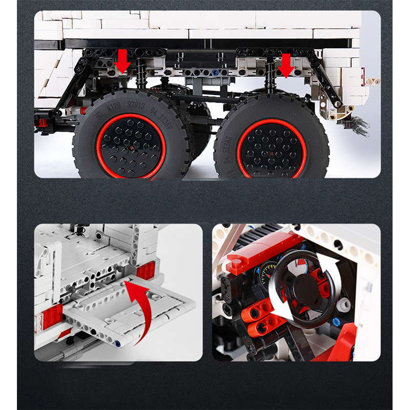 Mould King 13061 - German 6x6 G63 Remote Control - vue 8 | Power Blockz