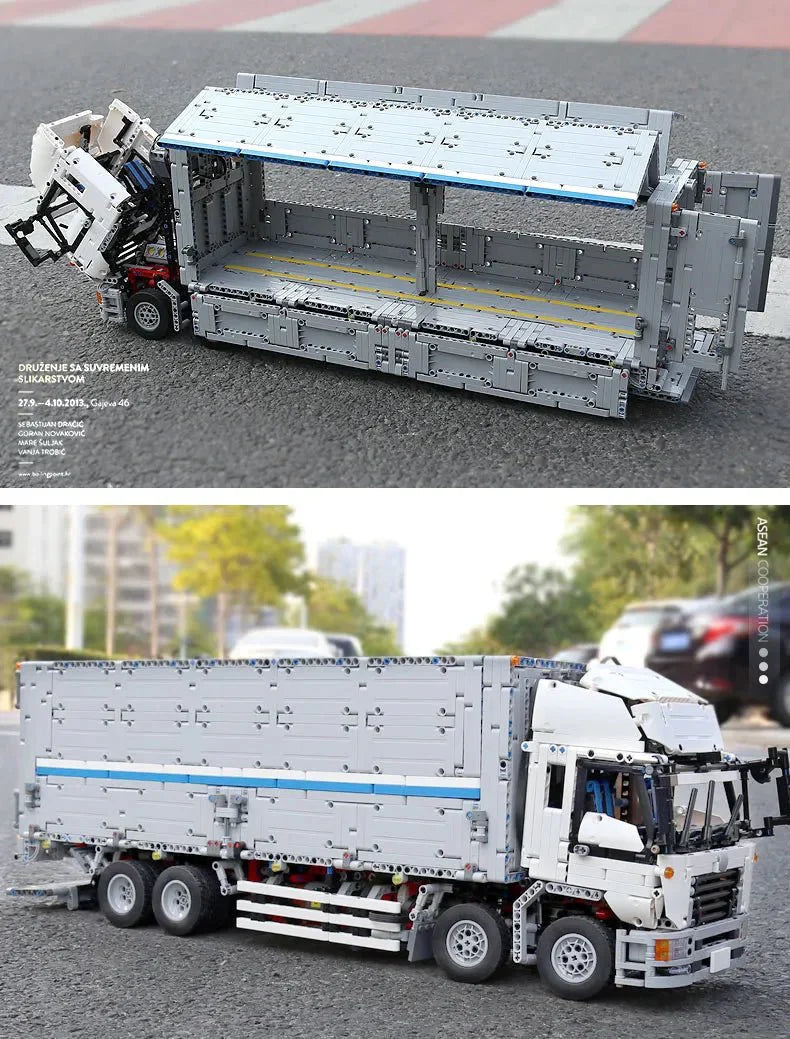 Mould King 13139 - RC Wing-Body Cargo Truck - vue 9 | Power Blockz