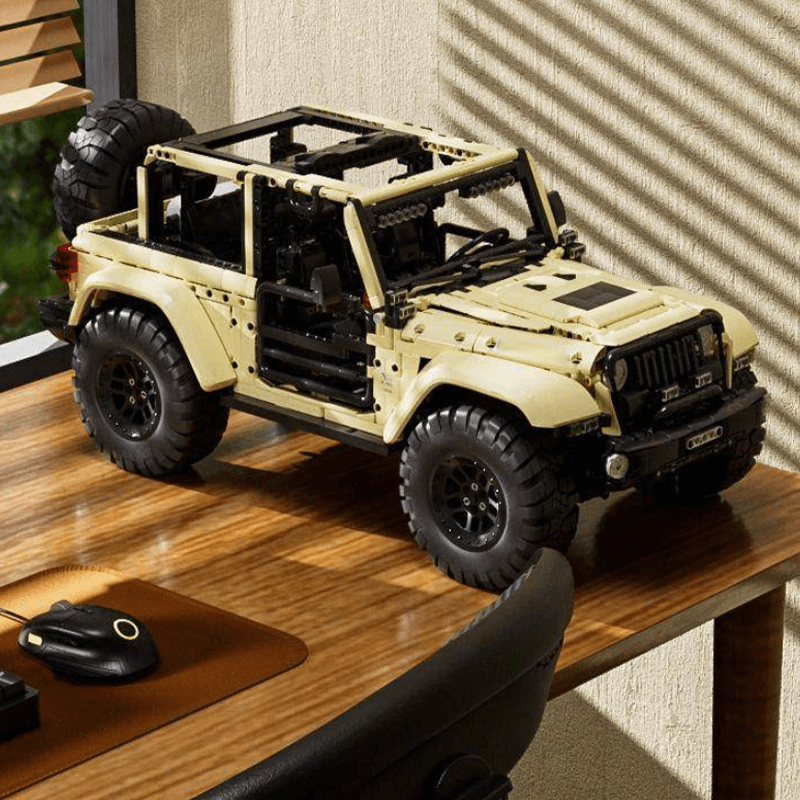 Mould King 13184 - All-Terrain Wrangler Sahara 4x4 - vue 8 | Power Blockz