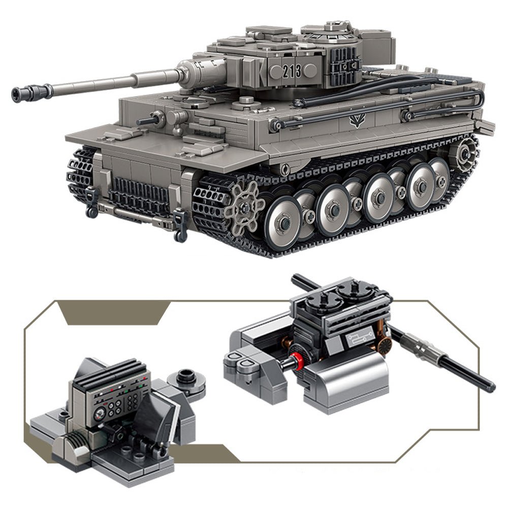 CaDa C61071 - Tiger Heavy Tank - vue 6 | Power Blockz