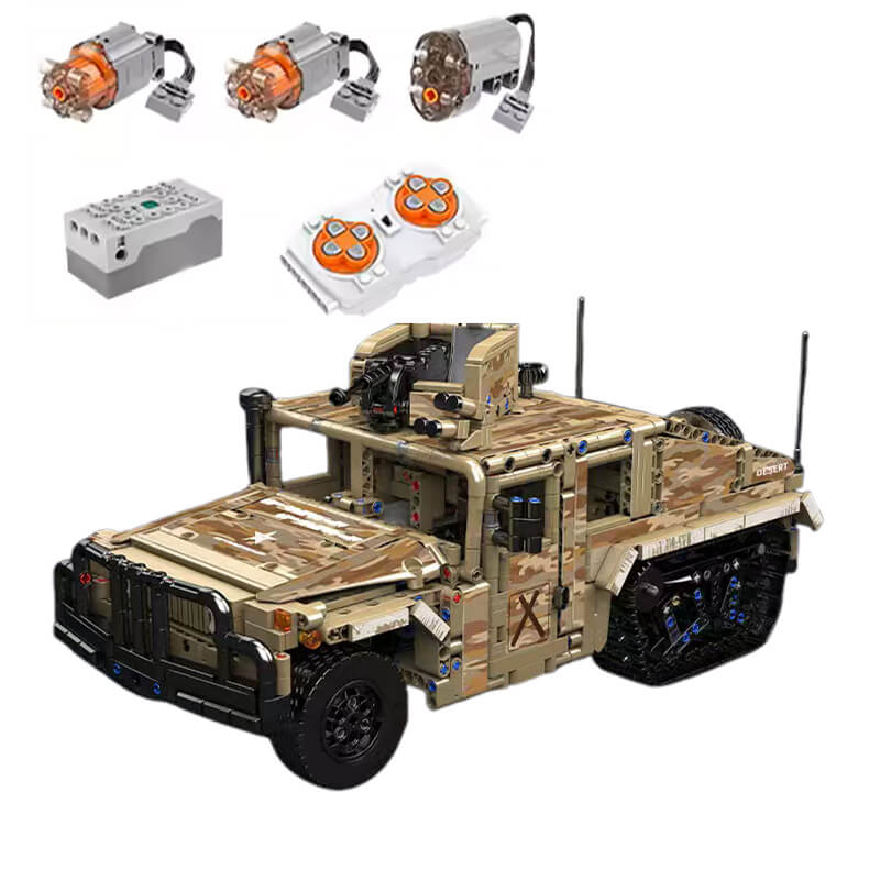 Mould King 20047 - RC Military H2 Technical Truck - vue 6 | Power Blockz