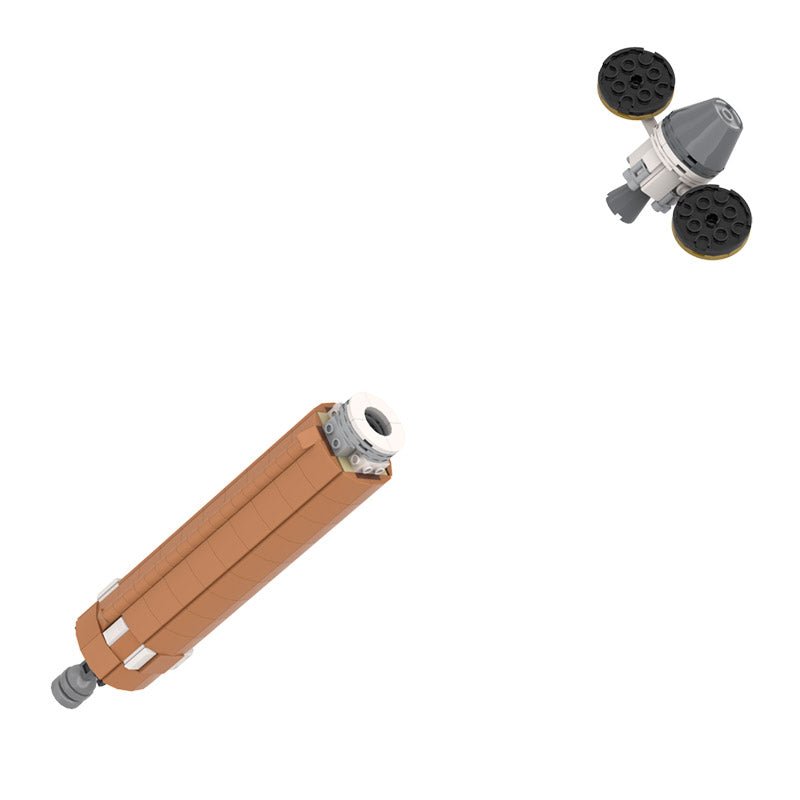 Gobricks 101792 - 88cm Ares I Rocket - vue 3 | Power Blockz