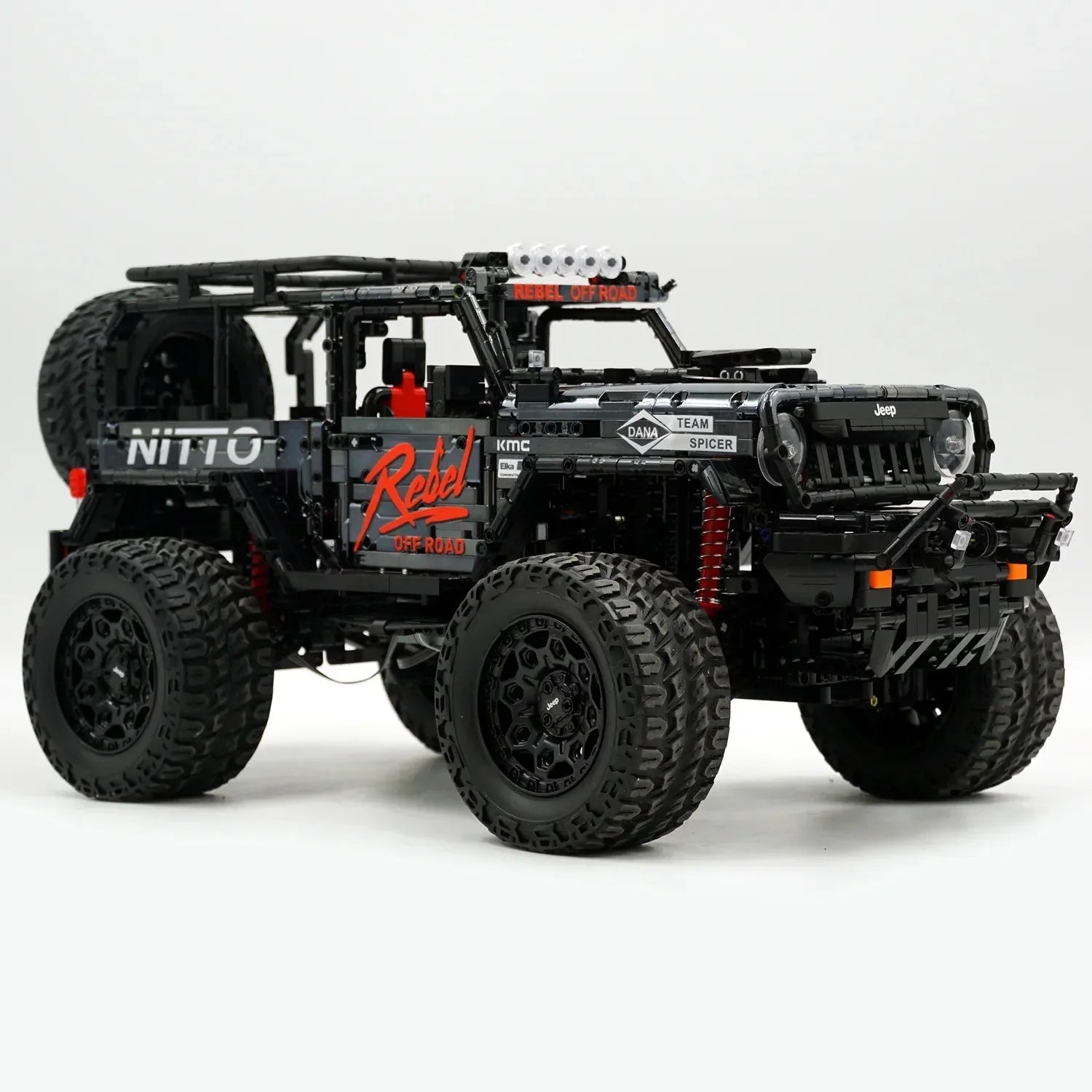 Hybrid Off-Road SUV – Trail Edition | 2545pcs - Black - Hybrid Off-Road SUV – Trail Edition - vue 11 | Power Blockz