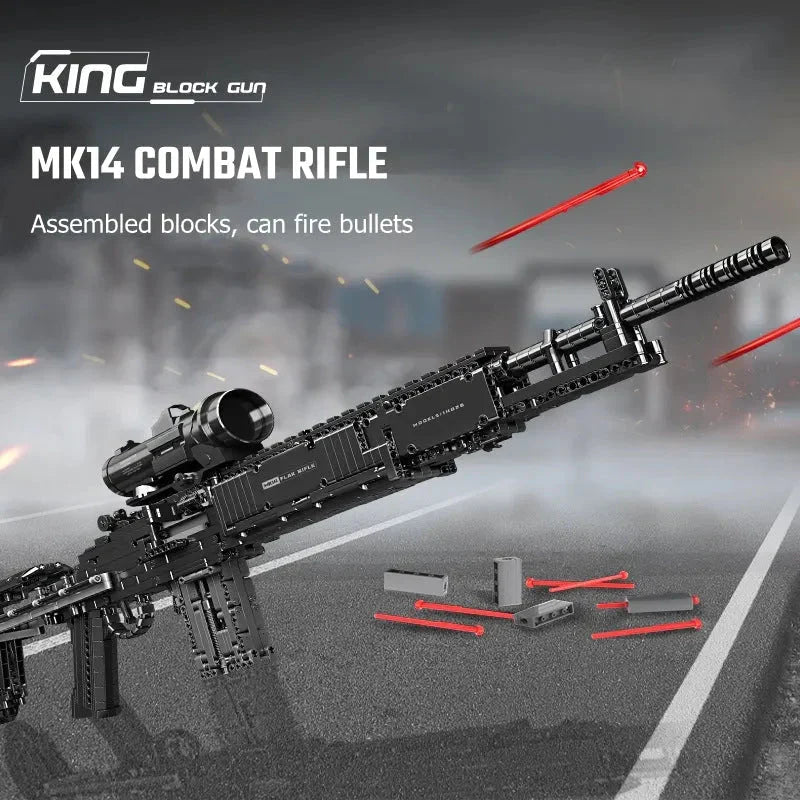 Mould King 14026 - Military MK14 Battle - vue 5 | Power Blockz