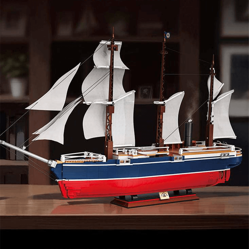 Zeghao 653008 - Classic Sailing Boat - vue 4 | Power Blockz