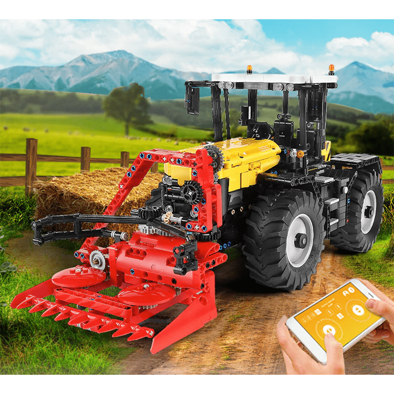 Mould King 17019 - High-Speed Farm Tractor - vue 12 | Power Blockz