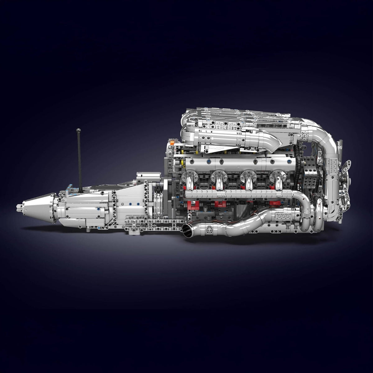 5.5L AMG V8 Engine & Gearbox | 2898pcs - 5.5L AMG V8 Engine & Gearbox - vue 4 | Power Blockz