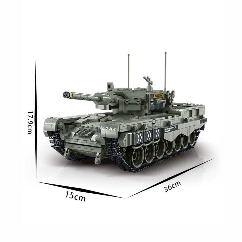 Mork 027001 - Leopard 2 Main Battle Tank - vue 7 | Power Blockz