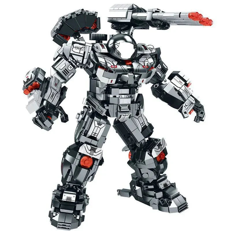 Ly 76060 - Transforming Super Heroes Steel Mecha Robot Bricks Toy - vue 3 | Power Blockz